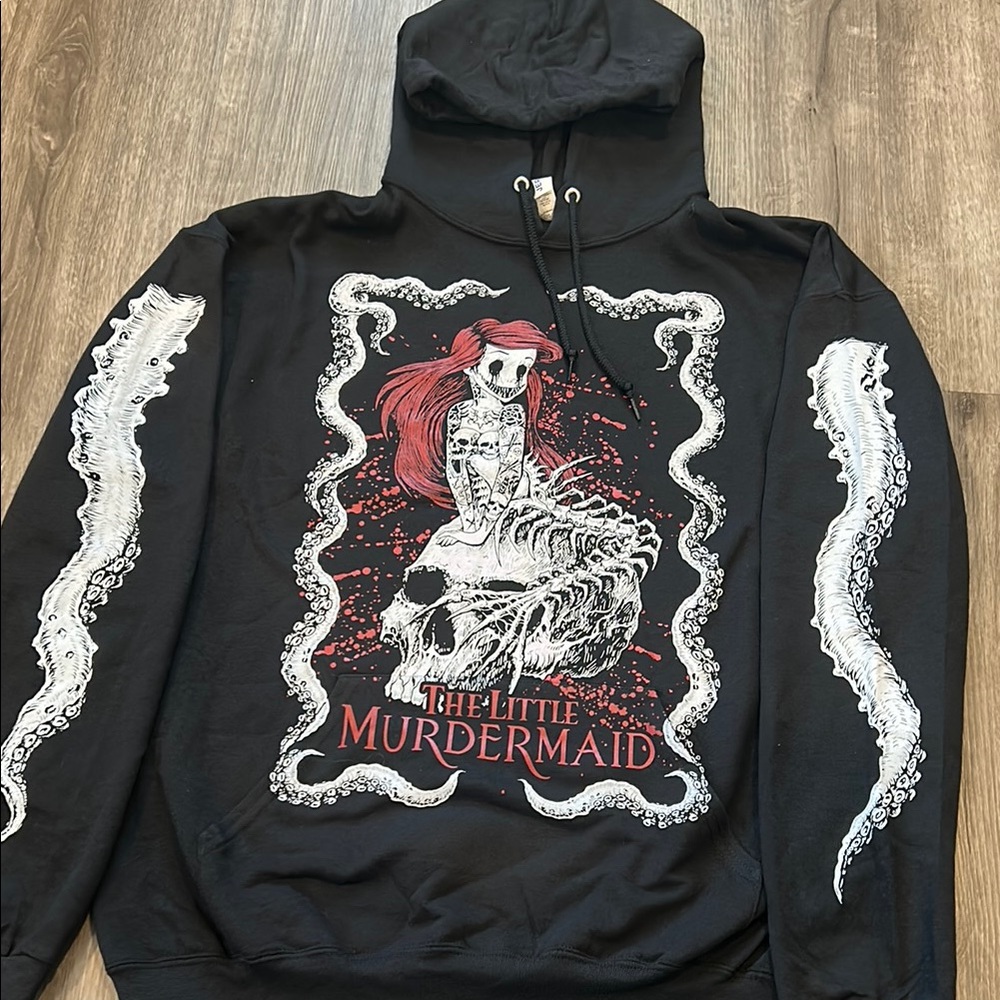 Black Graphic Hoodie